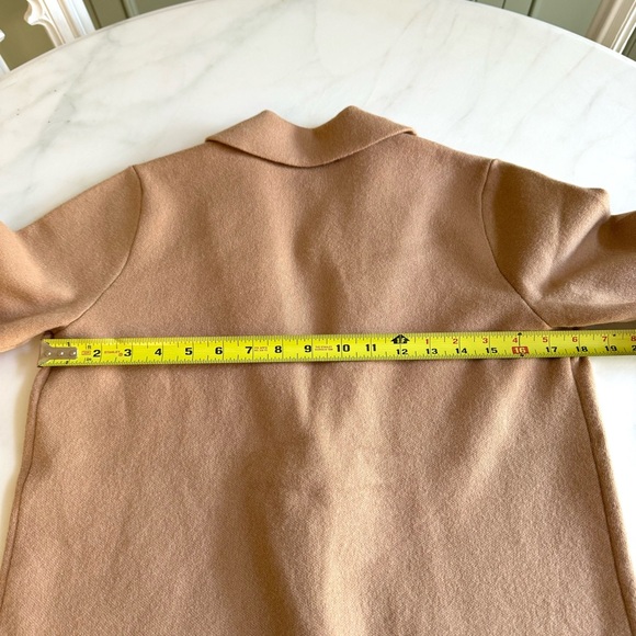 Ann Taylor Sweater Blazer Dominican Sand Sz XS - Picture 9 of 10